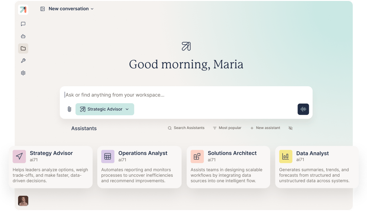 Ask by ai71 - Enterprise AI Assistant